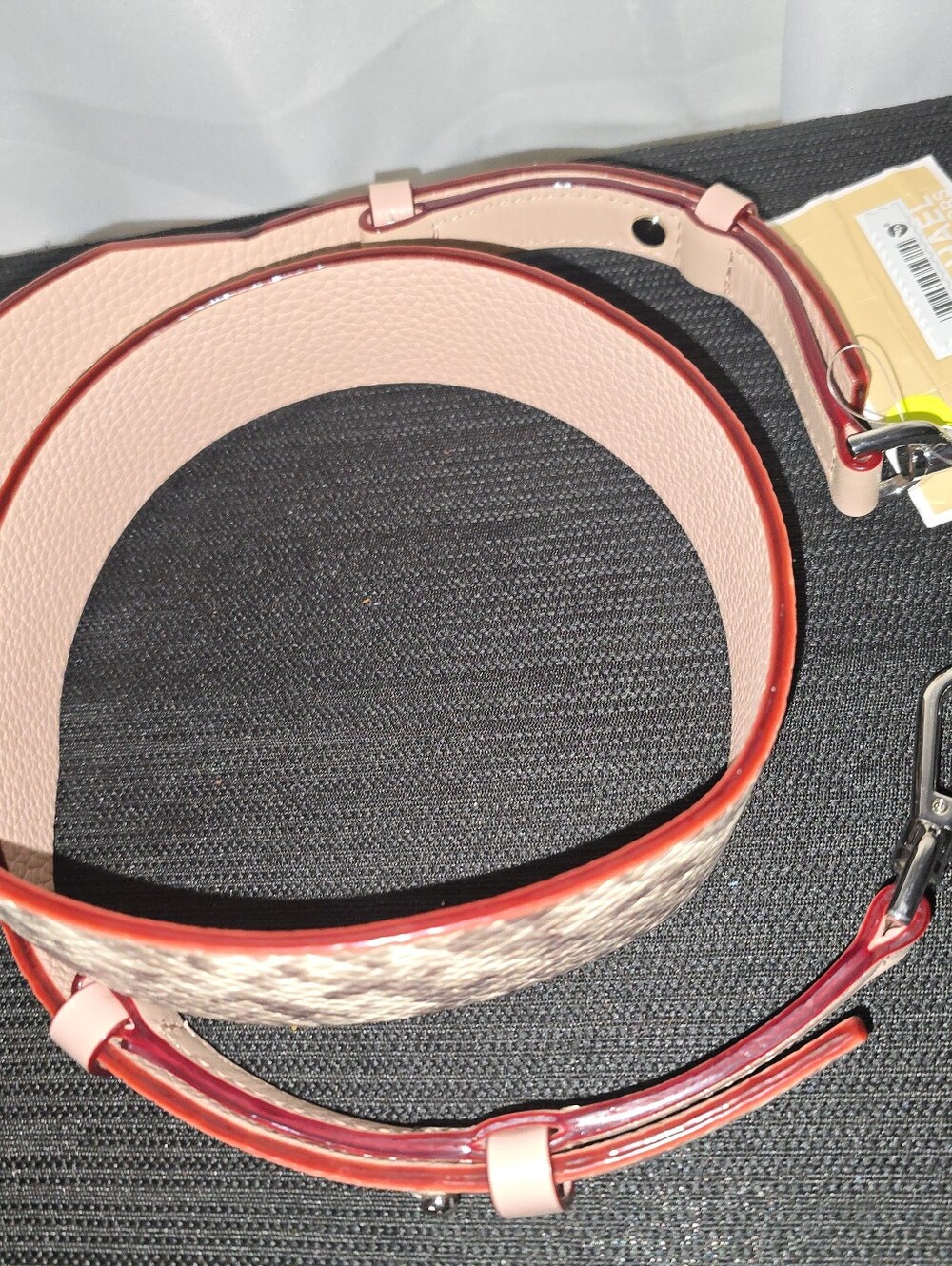 NwTMichael Kors Snake SKIN  Leather Guita  Bag Or  Belt Strap MSRP $99 - Picture 11 of 12